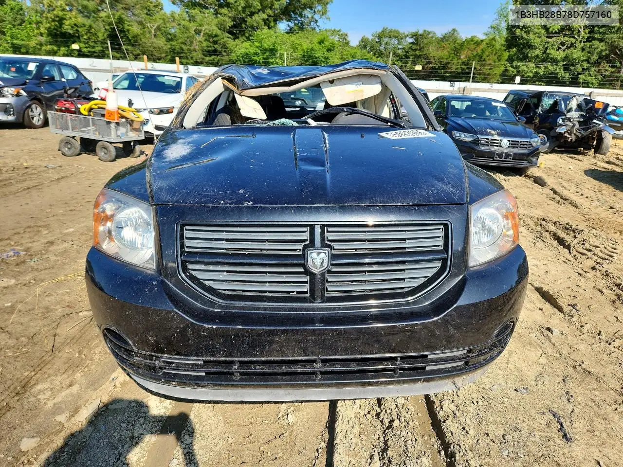 2008 Dodge Caliber VIN: 1B3HB28B78D757160 Lot: 55093966