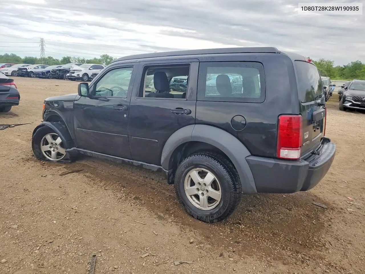 2008 Dodge Nitro Sxt VIN: 1D8GT28K28W190935 Lot: 55775576