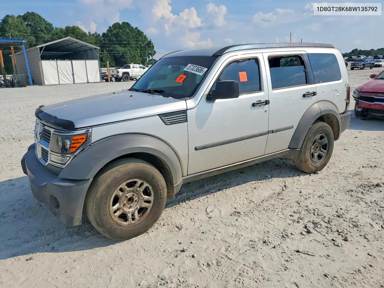 2008 Dodge Nitro Sxt VIN: 1D8GT28K68W135792 Lot: 57323606