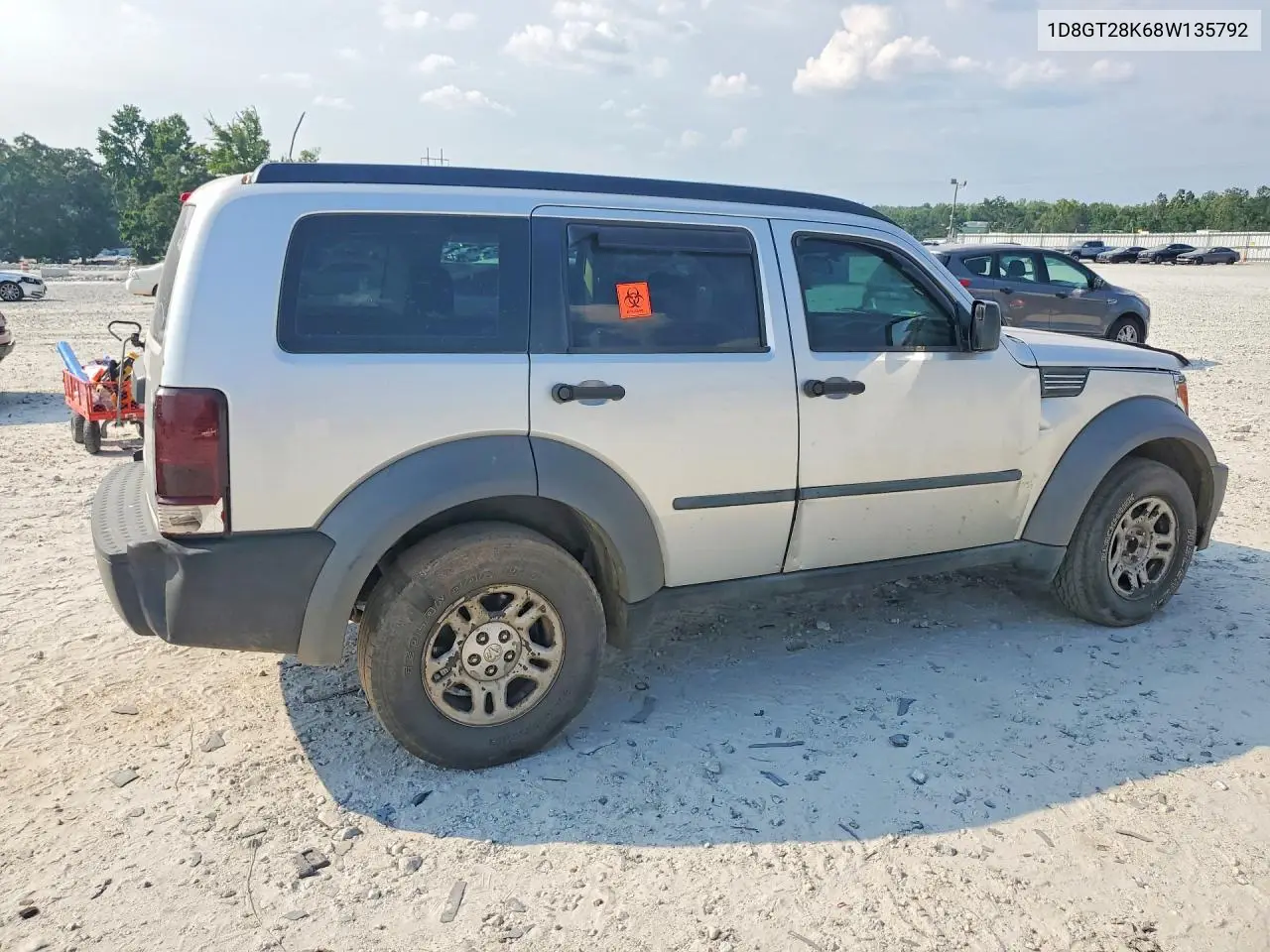 2008 Dodge Nitro Sxt VIN: 1D8GT28K68W135792 Lot: 57323606