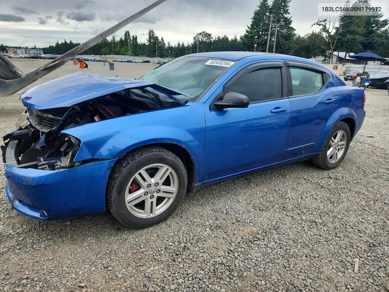 2008 Dodge Avenger Sxt VIN: 1B3LC56K08N179912 Lot: 58549266