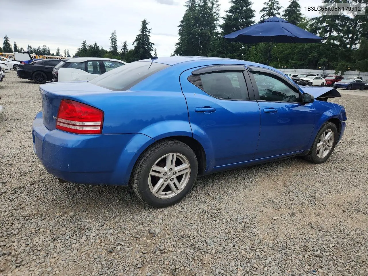 2008 Dodge Avenger Sxt VIN: 1B3LC56K08N179912 Lot: 58549266