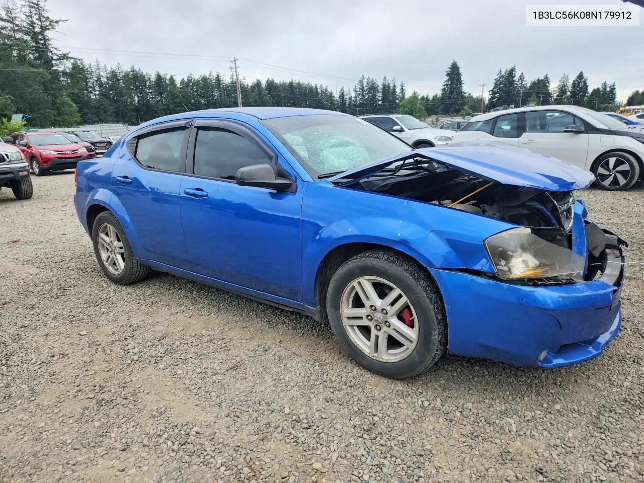 2008 Dodge Avenger Sxt VIN: 1B3LC56K08N179912 Lot: 58549266