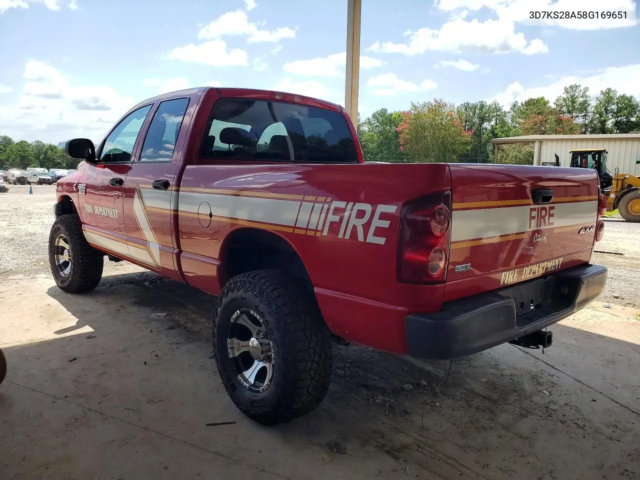2008 Dodge Ram 2500 St VIN: 3D7KS28A58G169651 Lot: 61231506