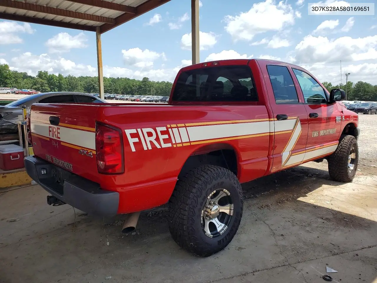 2008 Dodge Ram 2500 St VIN: 3D7KS28A58G169651 Lot: 61231506