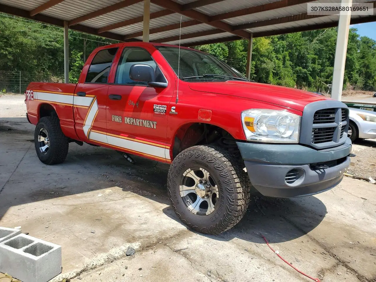 2008 Dodge Ram 2500 St VIN: 3D7KS28A58G169651 Lot: 61231506
