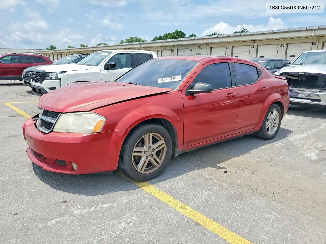 2009 Dodge Avenger Sxt VIN: 1B3LC56DX9N507212 Lot: 58733406