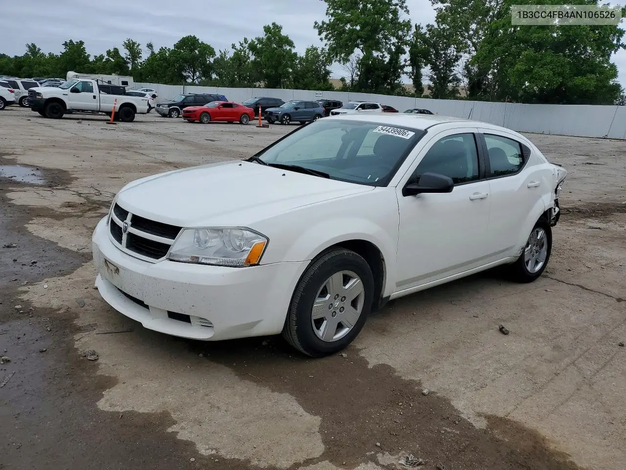 2010 Dodge Avenger Sxt VIN: 1B3CC4FB4AN106526 Lot: 54439906