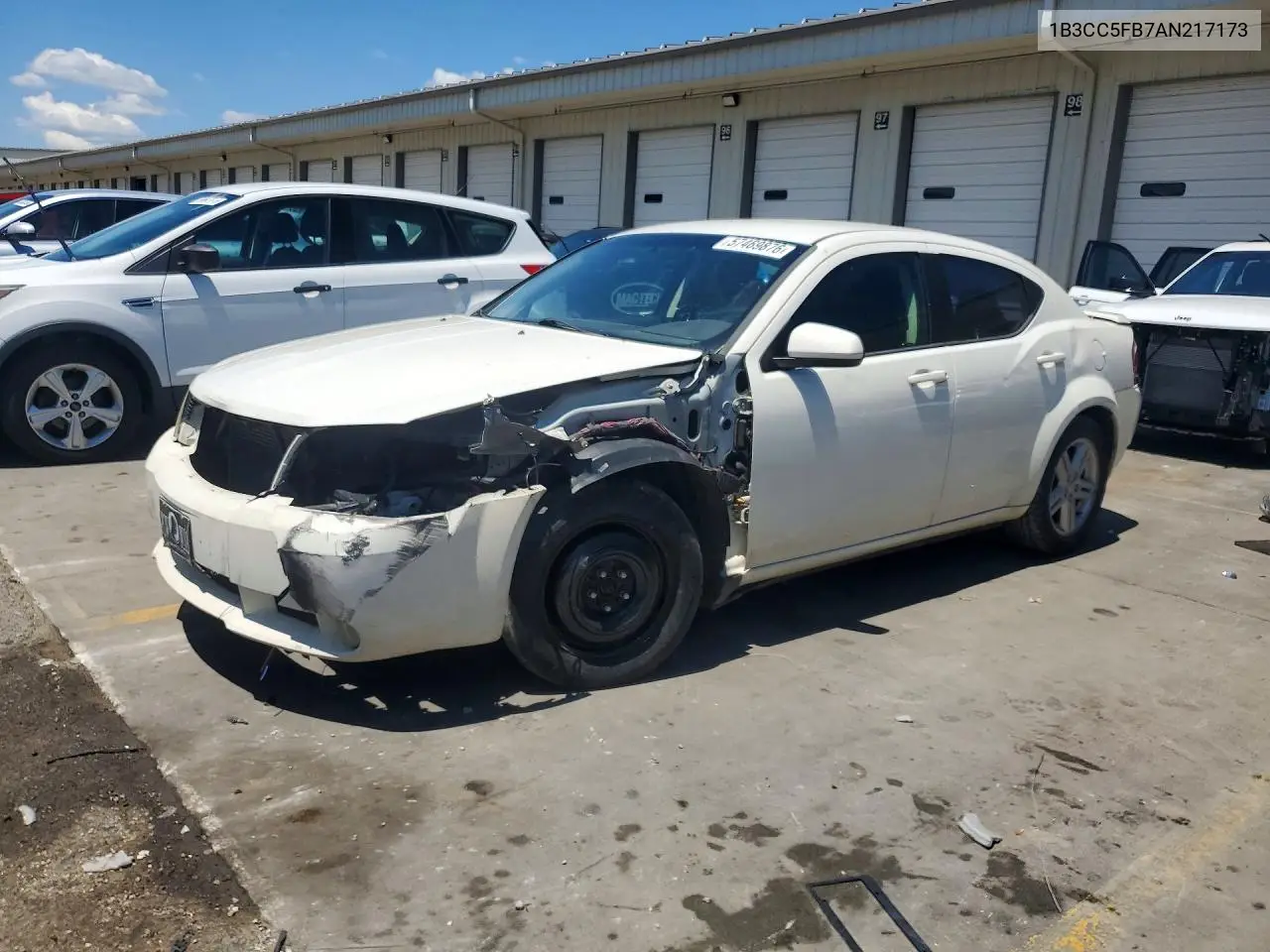 2010 Dodge Avenger R VIN: 1B3CC5FB7AN217173 Lot: 57469876