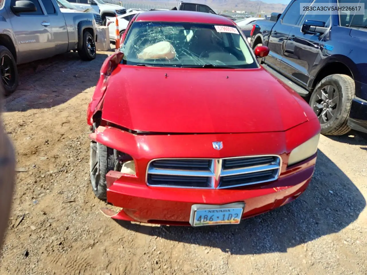 2010 Dodge Charger Sxt VIN: 2B3CA3CV5AH226617 Lot: 57960516