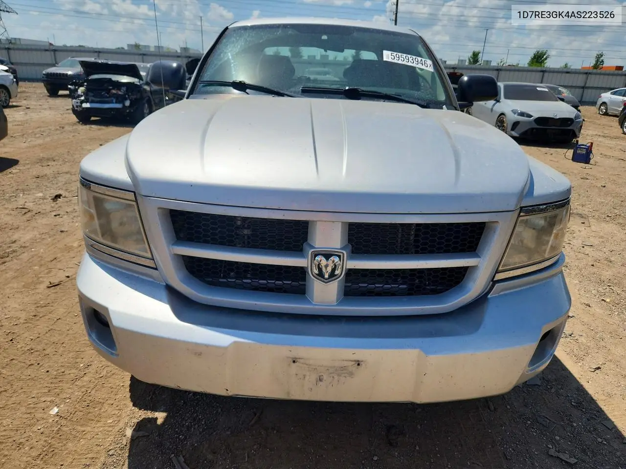 2010 Dodge Dakota Sxt VIN: 1D7RE3GK4AS223526 Lot: 59593946