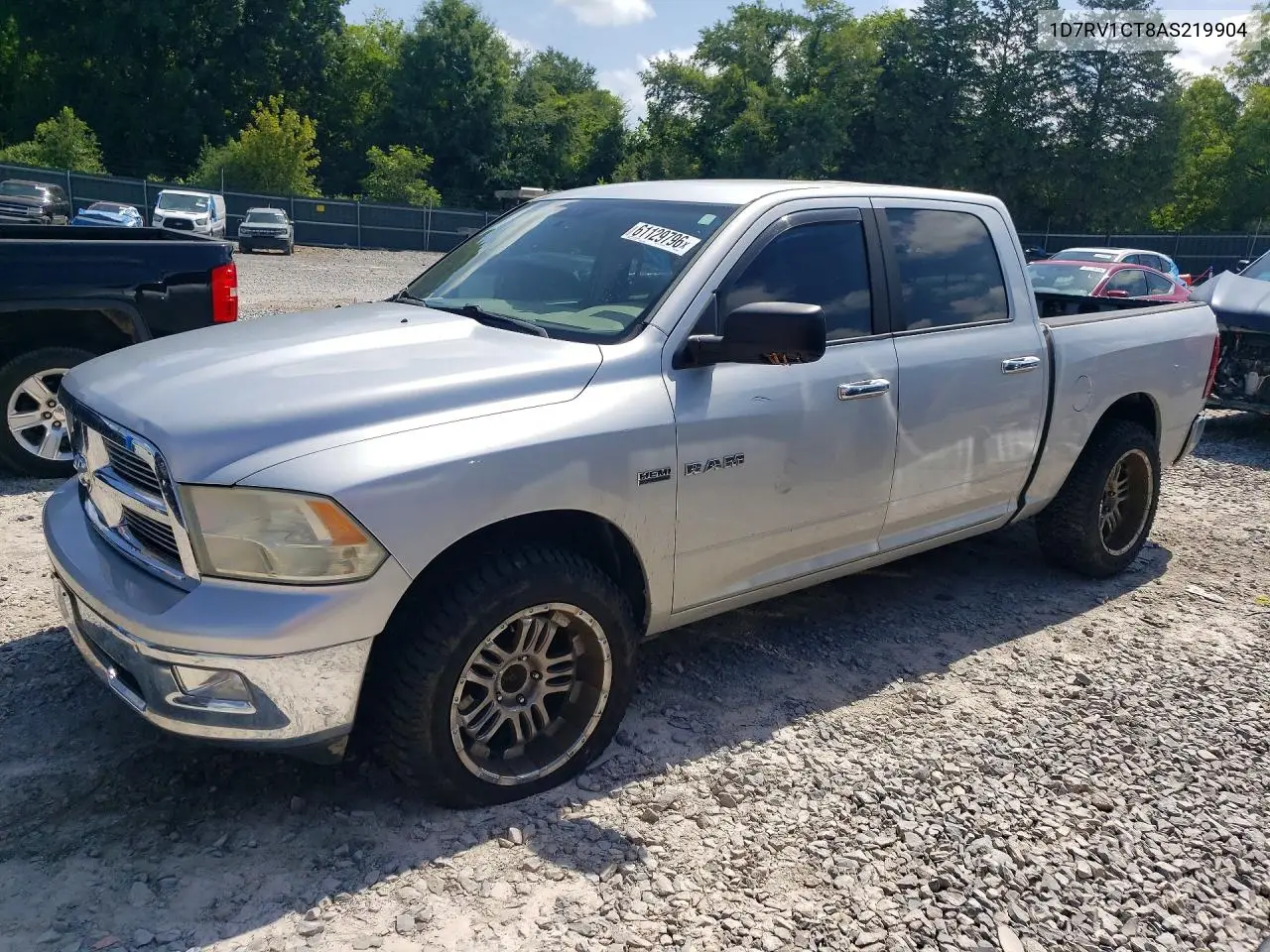 2010 Dodge Ram 1500 VIN: 1D7RV1CT8AS219904 Lot: 61129796