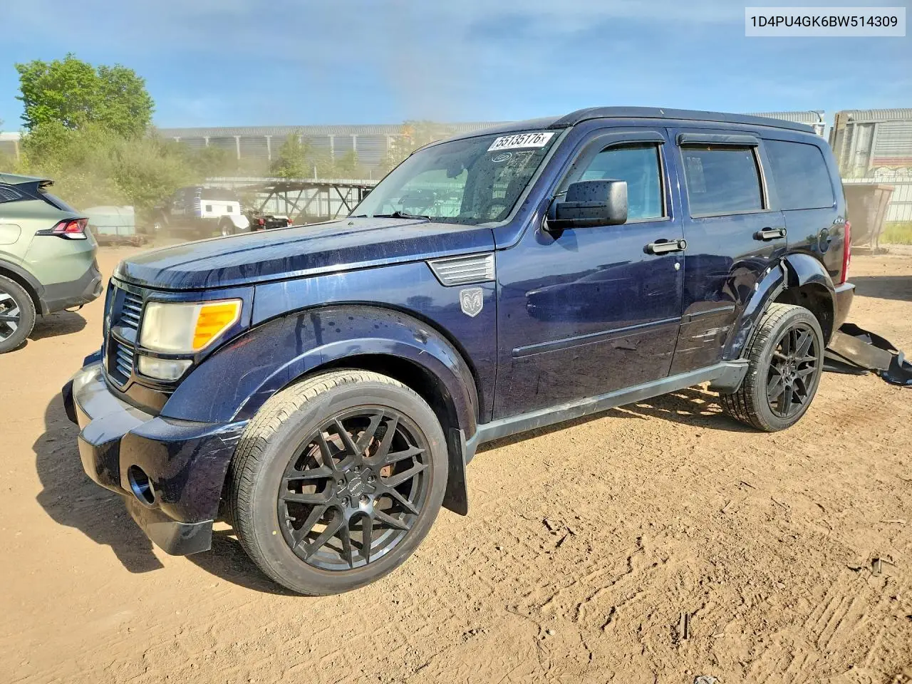 2011 Dodge Nitro Heat VIN: 1D4PU4GK6BW514309 Lot: 55135176