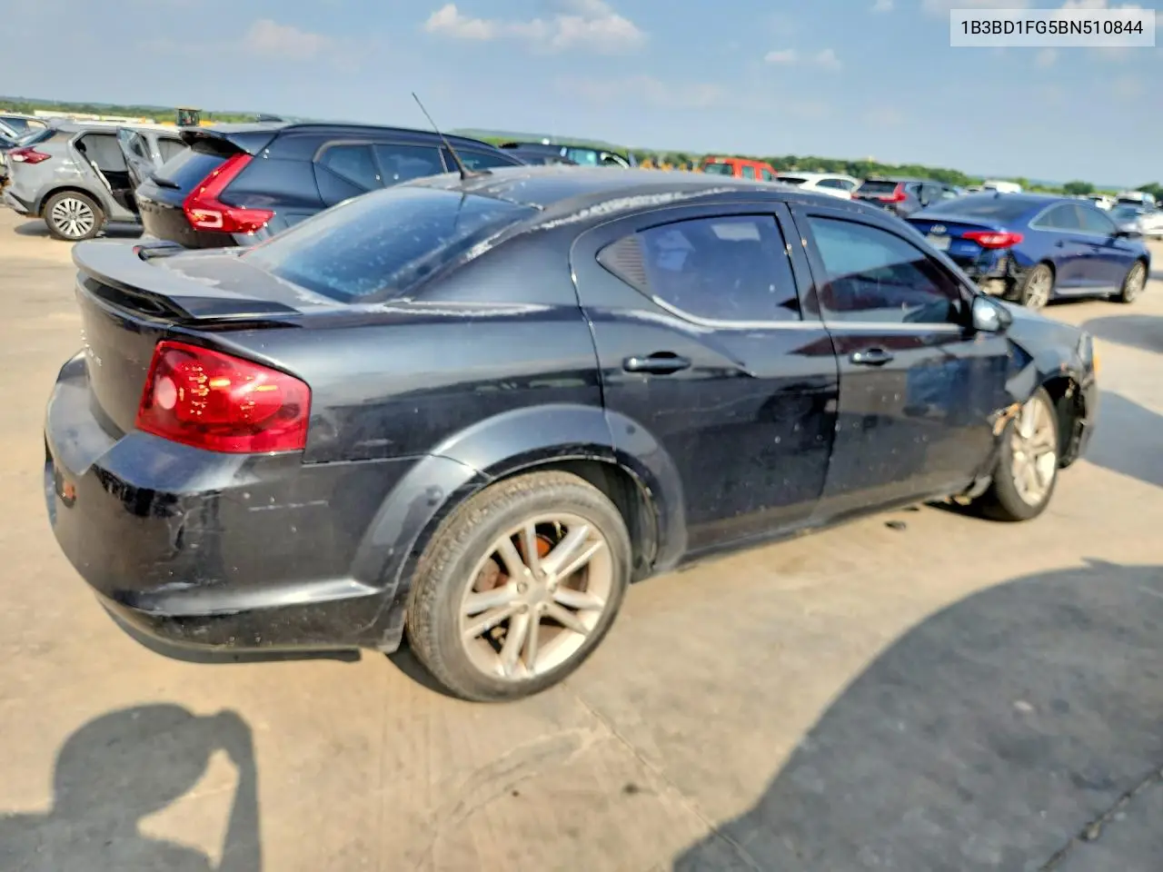 2011 Dodge Avenger Mainstreet VIN: 1B3BD1FG5BN510844 Lot: 56976276
