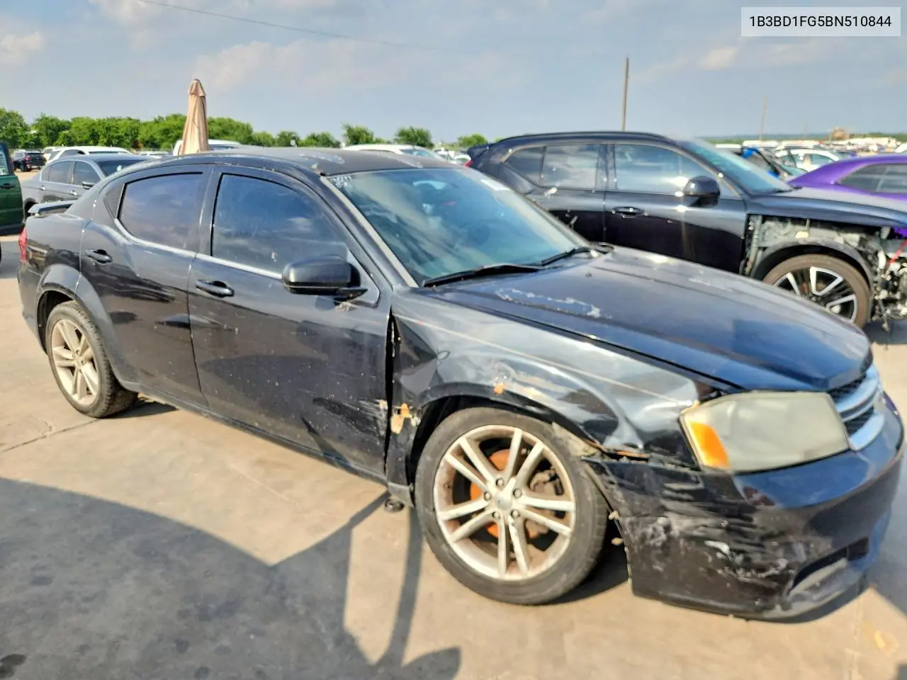 2011 Dodge Avenger Mainstreet VIN: 1B3BD1FG5BN510844 Lot: 56976276
