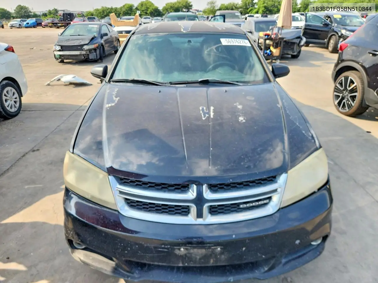 2011 Dodge Avenger Mainstreet VIN: 1B3BD1FG5BN510844 Lot: 56976276