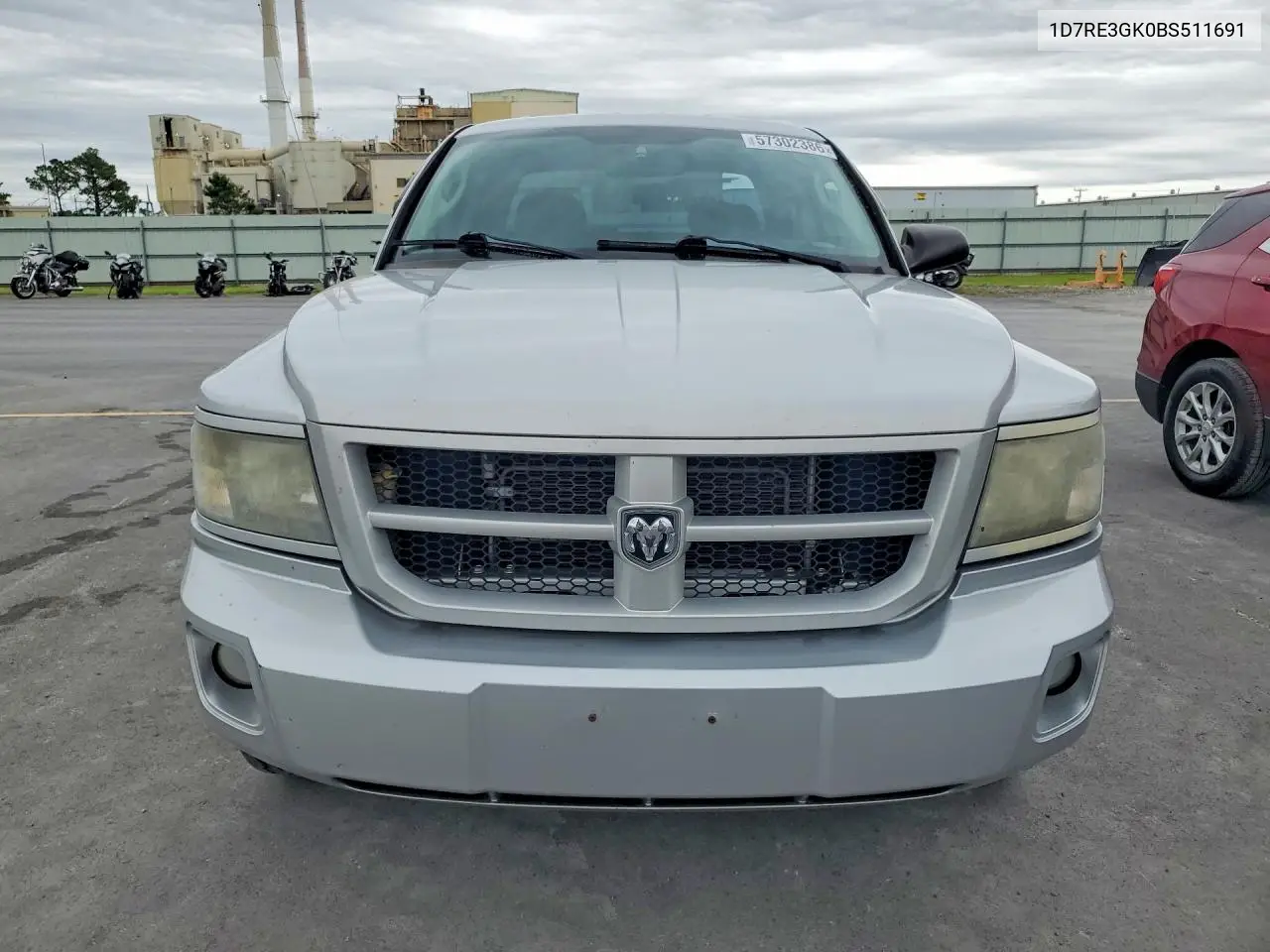 2011 Dodge Dakota Slt VIN: 1D7RE3GK0BS511691 Lot: 57302386
