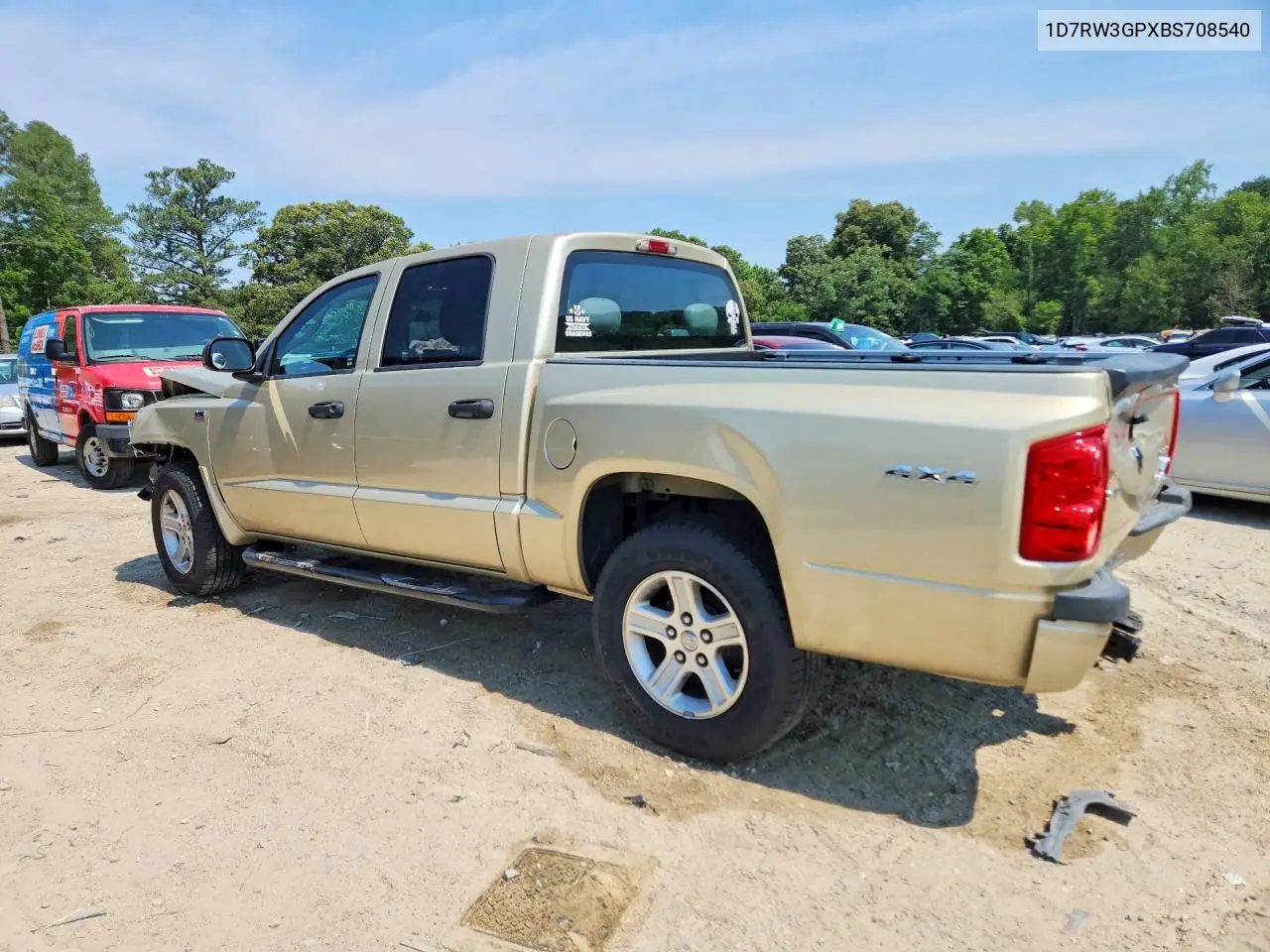 2011 Dodge Dakota Slt VIN: 1D7RW3GPXBS708540 Lot: 57508316