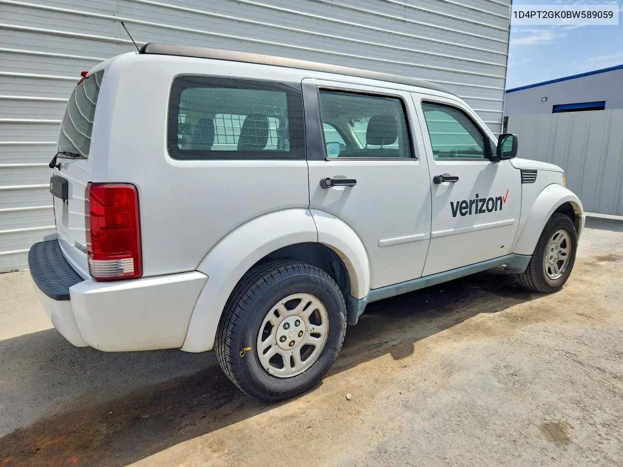 2011 Dodge Nitro Se VIN: 1D4PT2GK0BW589059 Lot: 57616736