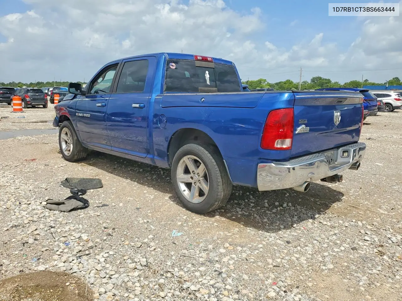 2011 Dodge Ram 1500 VIN: 1D7RB1CT3BS663444 Lot: 57654226