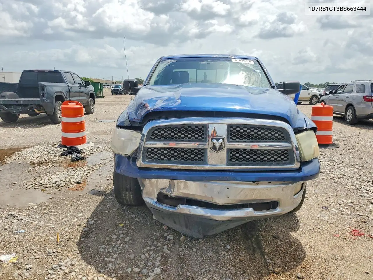 2011 Dodge Ram 1500 VIN: 1D7RB1CT3BS663444 Lot: 57654226