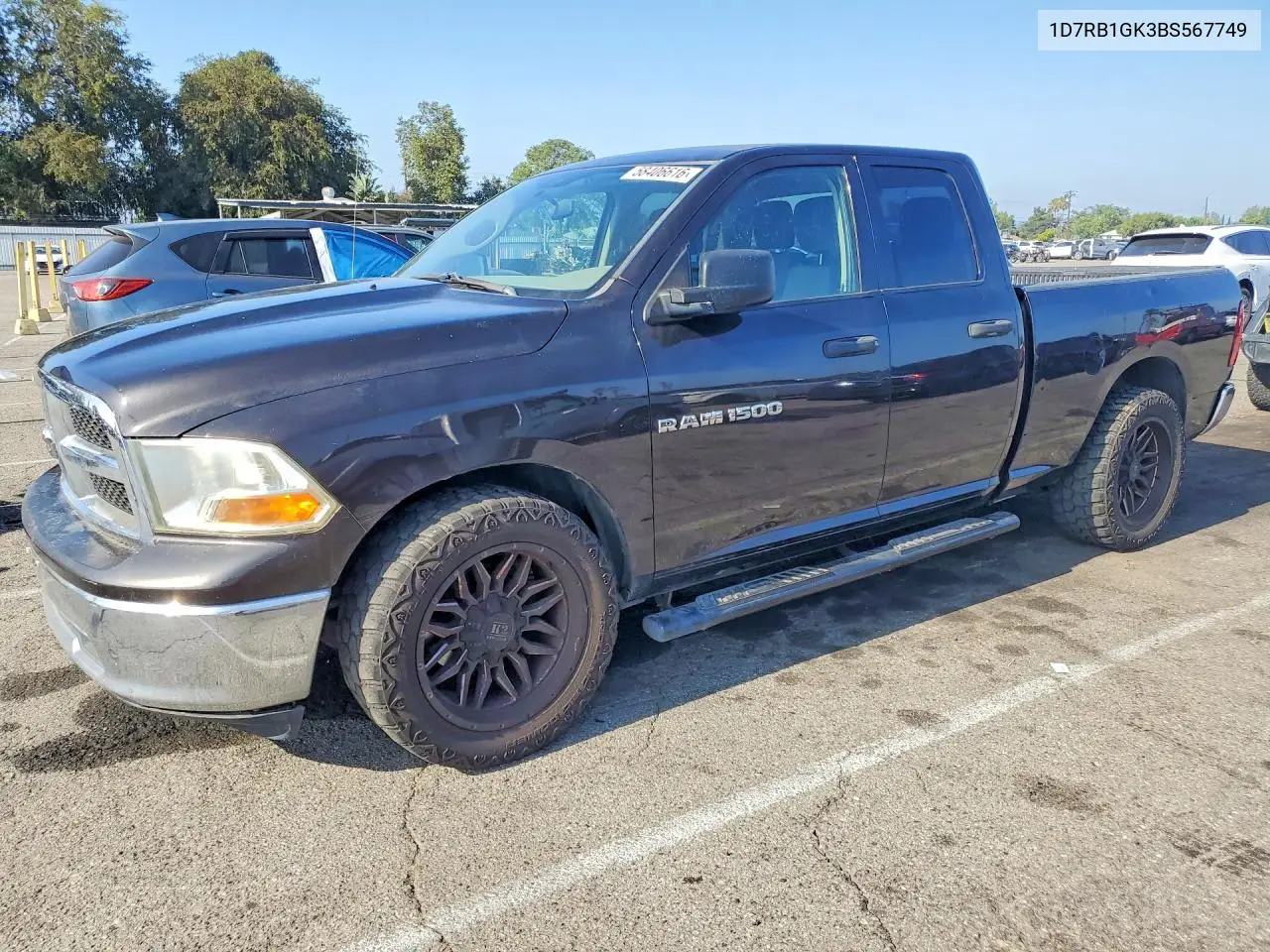 2011 Dodge Ram 1500 VIN: 1D7RB1GK3BS567749 Lot: 58406616