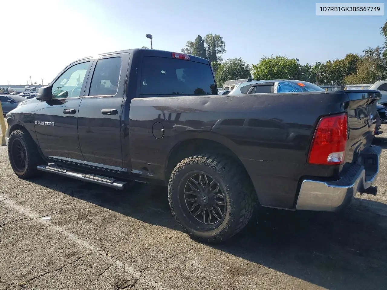 2011 Dodge Ram 1500 VIN: 1D7RB1GK3BS567749 Lot: 58406616