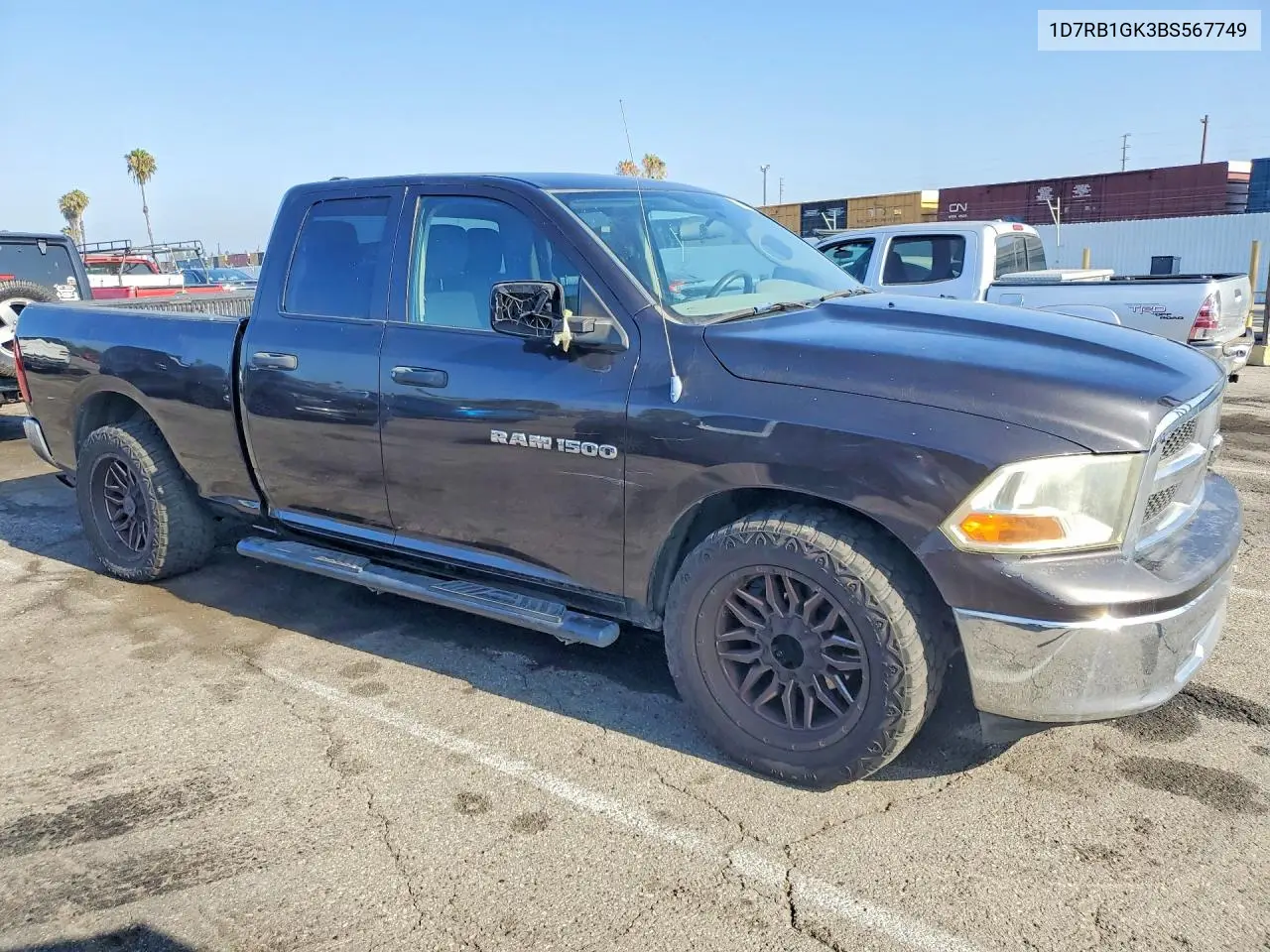 2011 Dodge Ram 1500 VIN: 1D7RB1GK3BS567749 Lot: 58406616