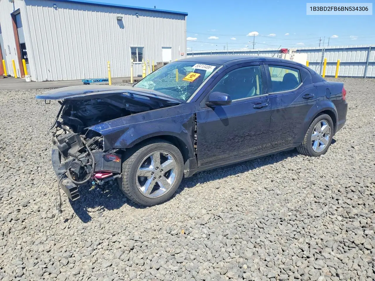 2011 Dodge Avenger Lux VIN: 1B3BD2FB6BN534306 Lot: 58410486