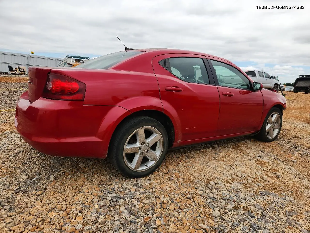 2011 Dodge Avenger Lux VIN: 1B3BD2FG6BN574333 Lot: 58547886