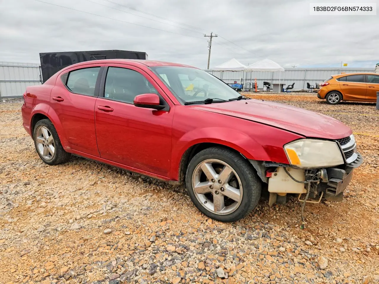 2011 Dodge Avenger Lux VIN: 1B3BD2FG6BN574333 Lot: 58547886