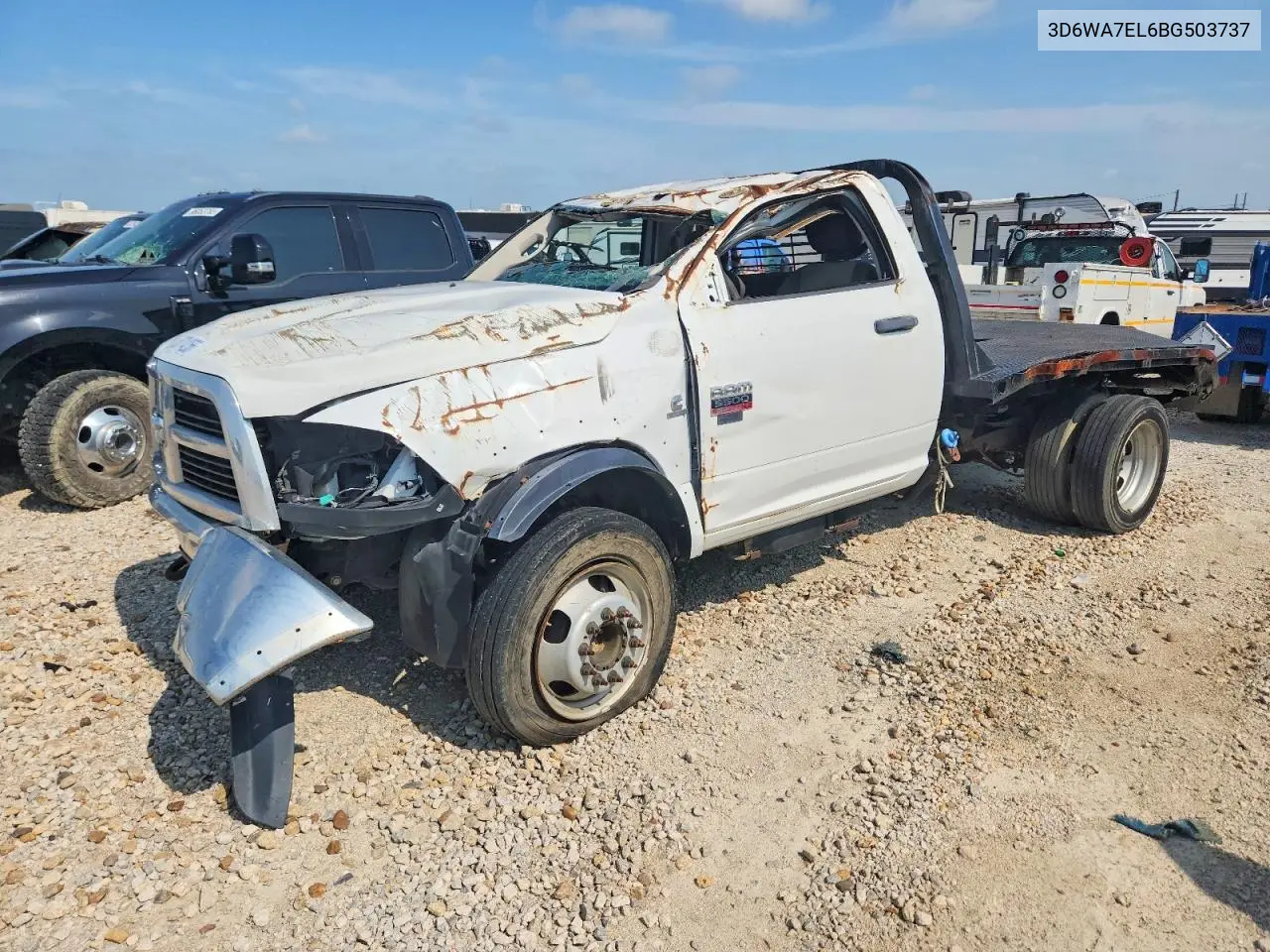 2011 Dodge Ram 5500 St VIN: 3D6WA7EL6BG503737 Lot: 58714256