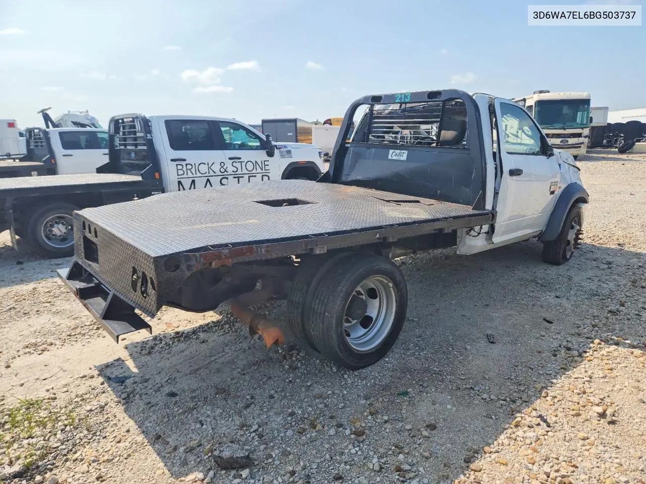 2011 Dodge Ram 5500 St VIN: 3D6WA7EL6BG503737 Lot: 58714256