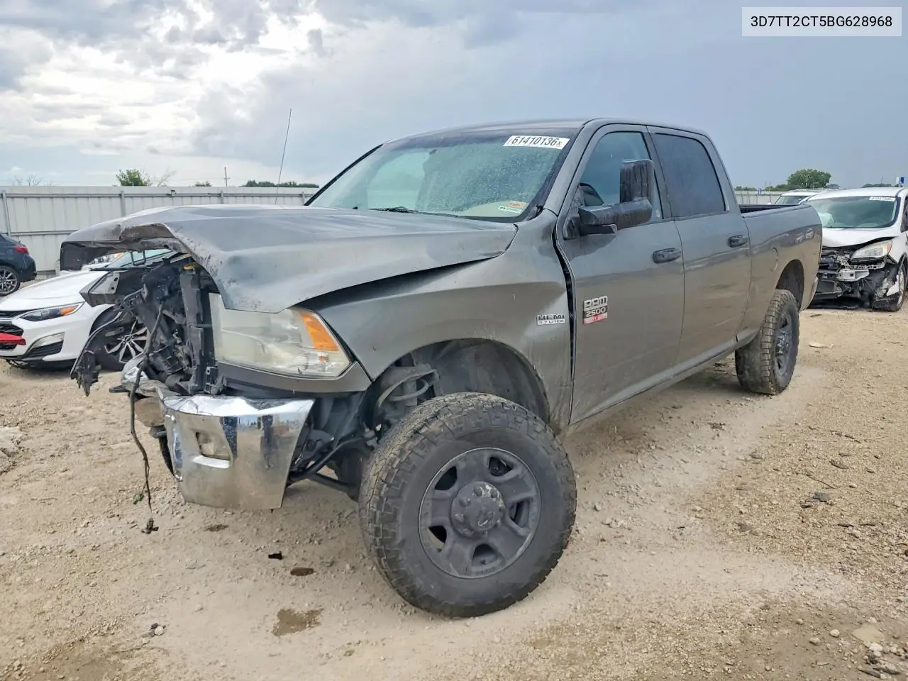 2011 Dodge Ram 2500 VIN: 3D7TT2CT5BG628968 Lot: 61410136