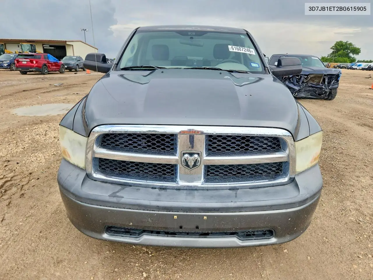 2011 Dodge Ram 1500 VIN: 3D7JB1ET2BG615905 Lot: 61607246