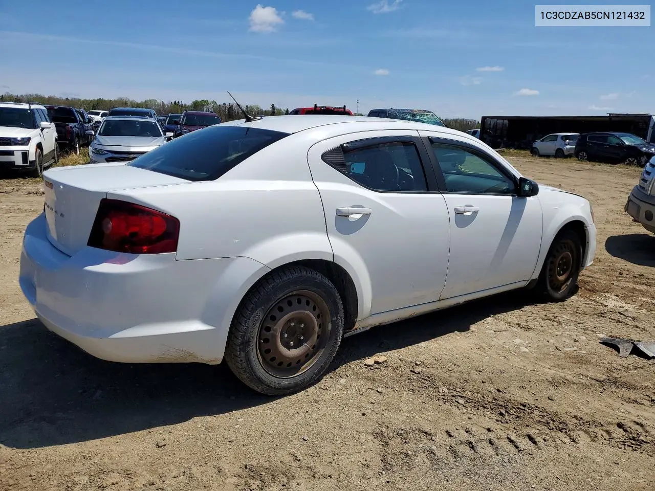 2012 Dodge Avenger Se VIN: 1C3CDZAB5CN121432 Lot: 52994786