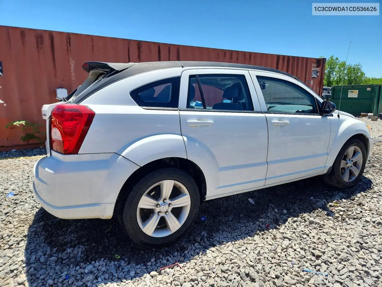 2012 Dodge Caliber Sxt VIN: 1C3CDWDA1CD536626 Lot: 53438296