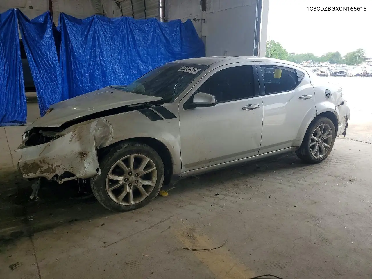 2012 Dodge Avenger R VIN: 1C3CDZBGXCN165615 Lot: 55339776