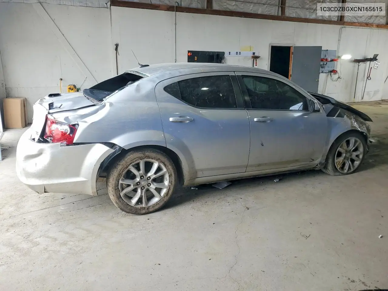 2012 Dodge Avenger R VIN: 1C3CDZBGXCN165615 Lot: 55339776