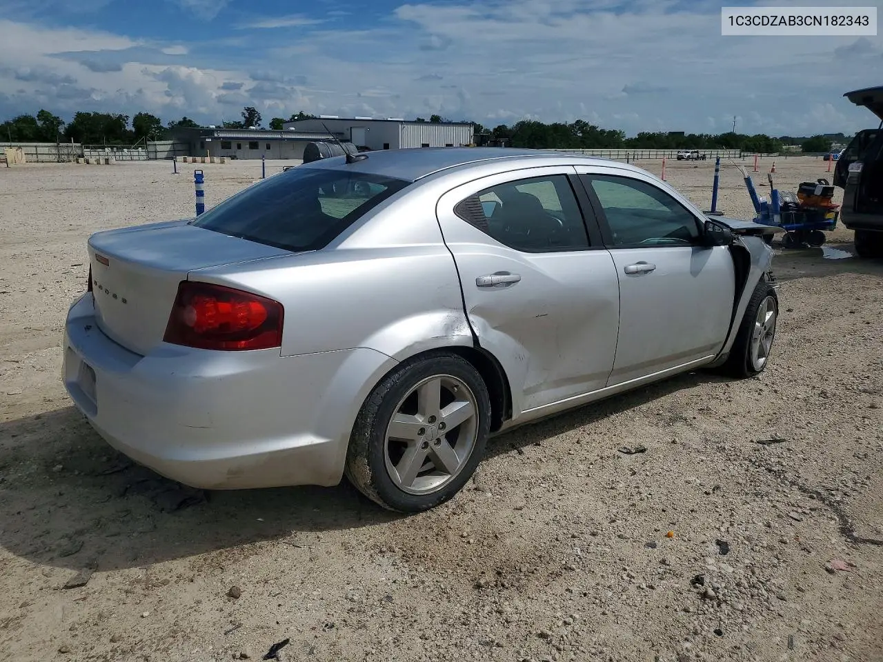 2012 Dodge Avenger Se VIN: 1C3CDZAB3CN182343 Lot: 56098316