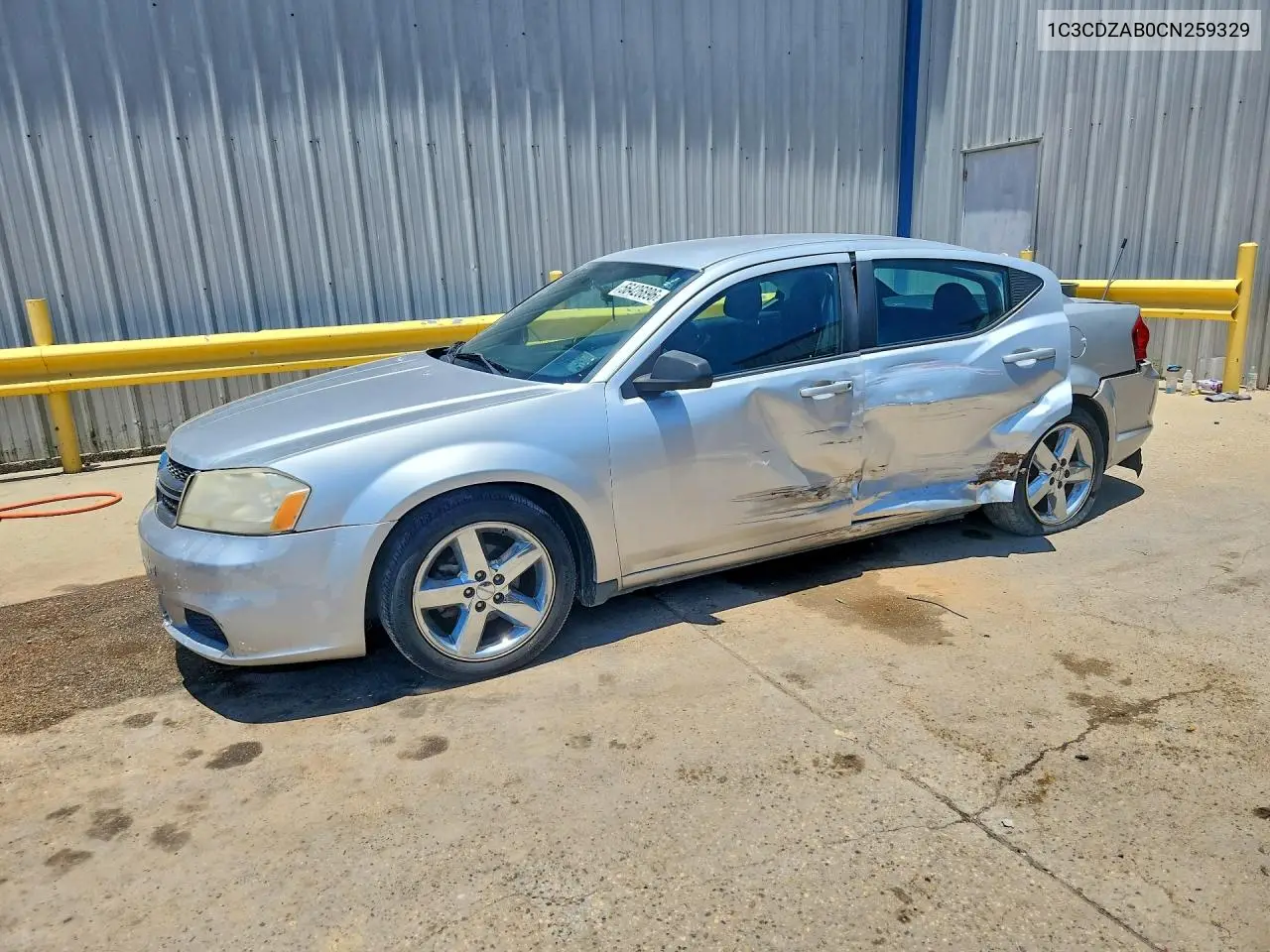 2012 Dodge Avenger Se VIN: 1C3CDZAB0CN259329 Lot: 56426896
