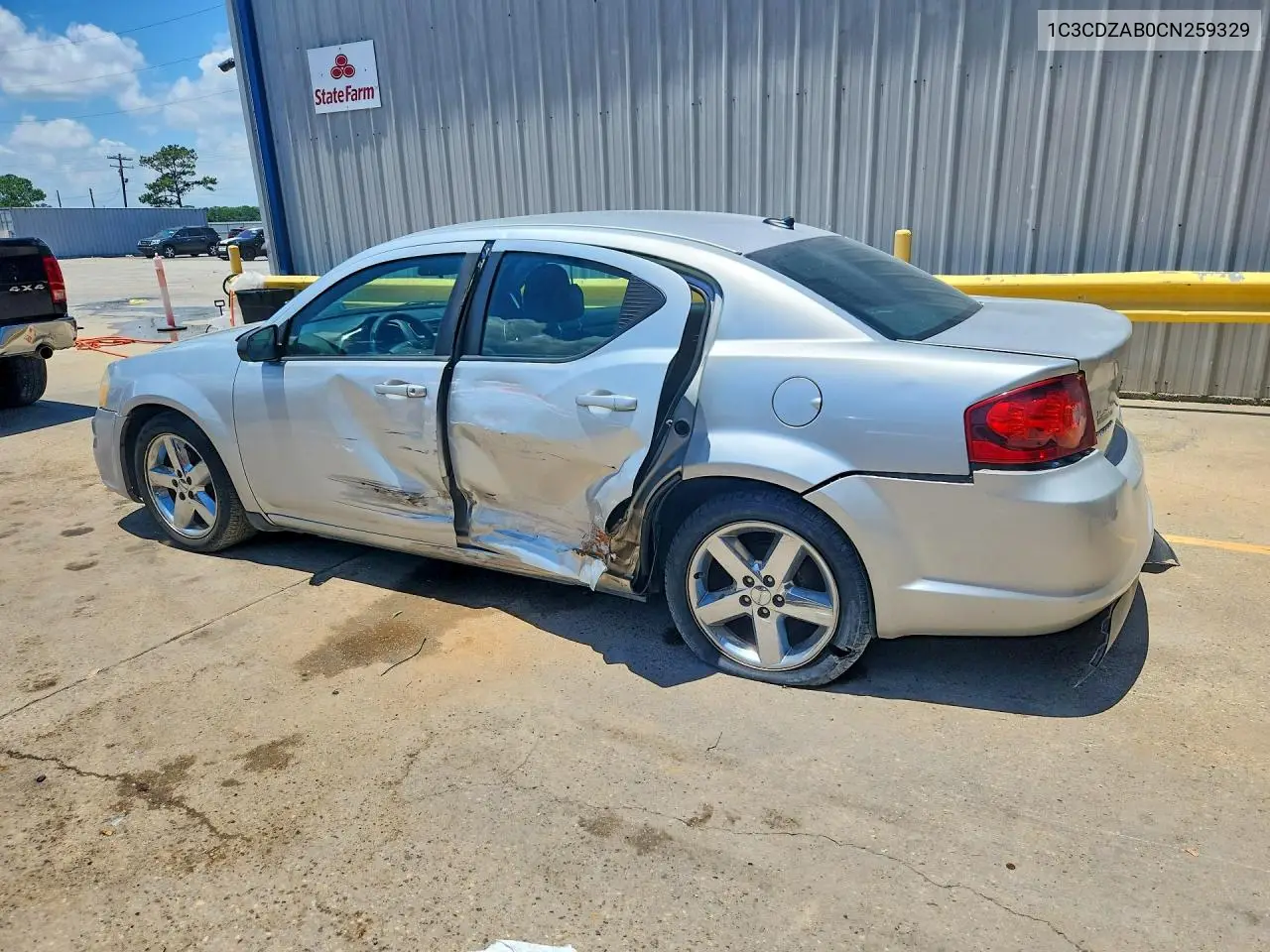 2012 Dodge Avenger Se VIN: 1C3CDZAB0CN259329 Lot: 56426896