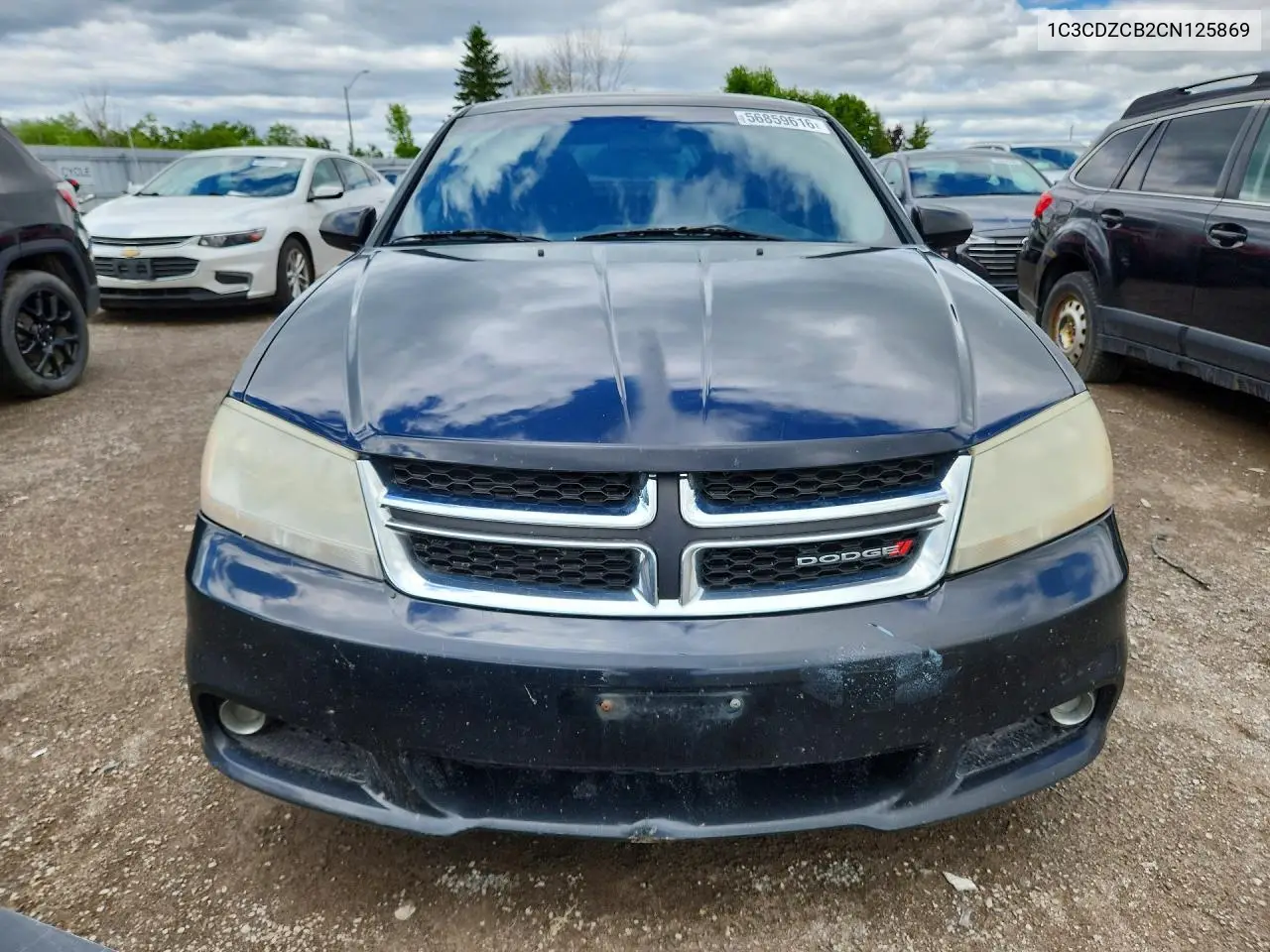 2012 Dodge Avenger Sxt VIN: 1C3CDZCB2CN125869 Lot: 56859616