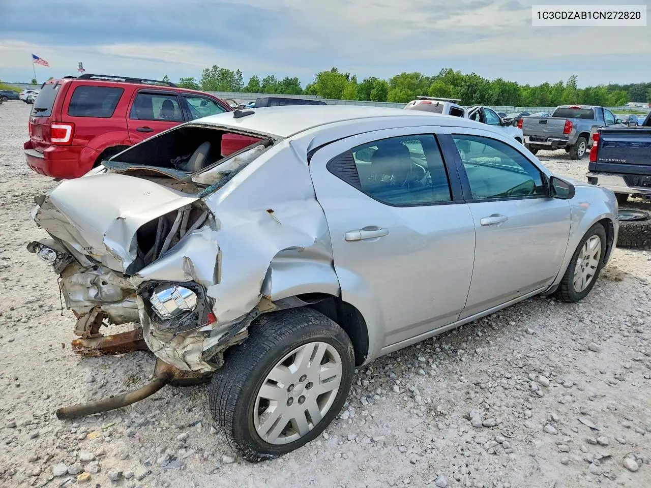 2012 Dodge Avenger Se VIN: 1C3CDZAB1CN272820 Lot: 56983936