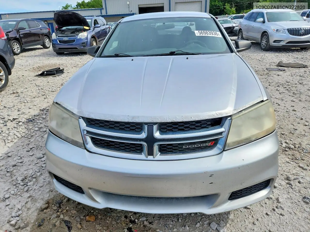 2012 Dodge Avenger Se VIN: 1C3CDZAB1CN272820 Lot: 56983936