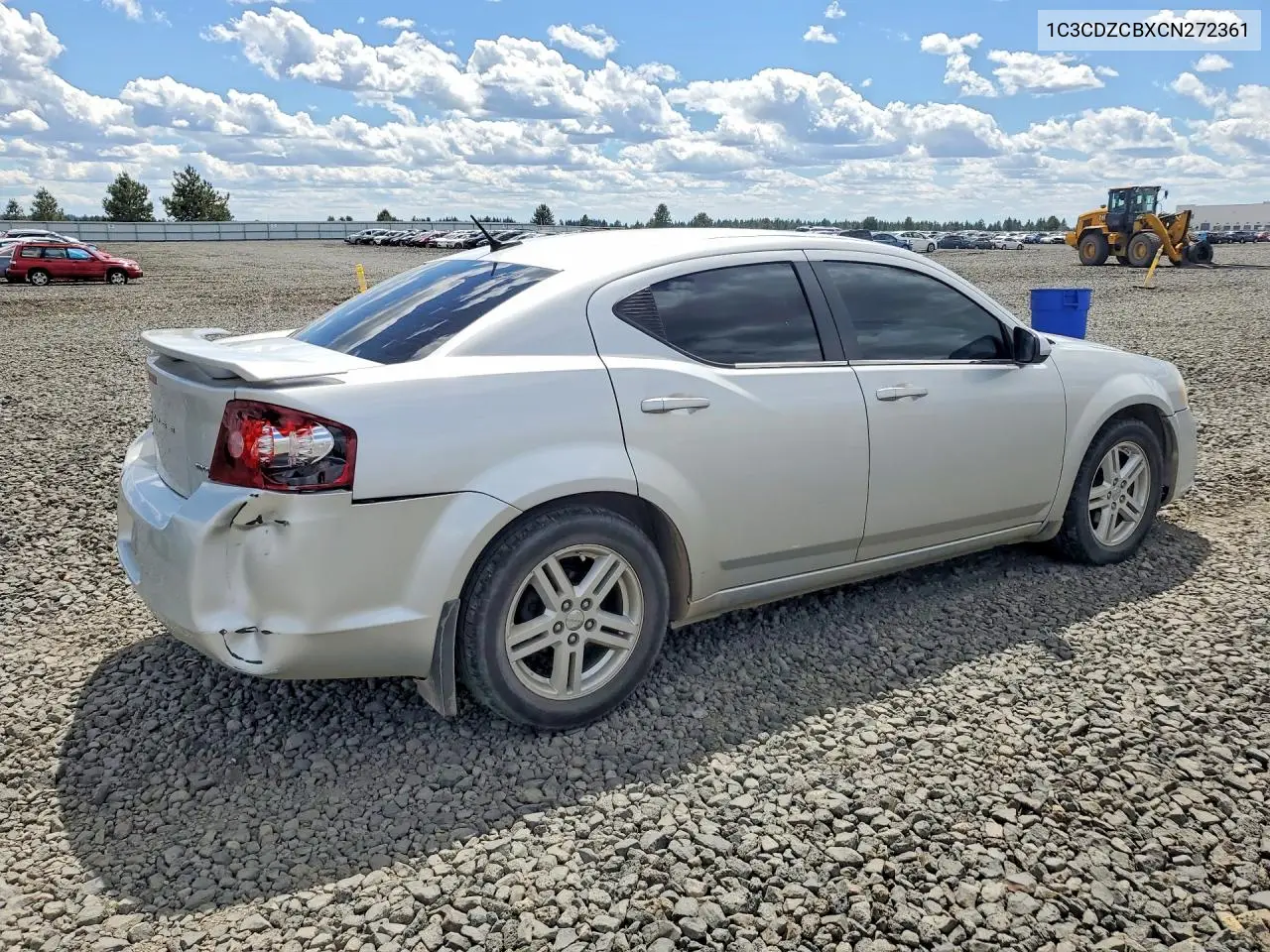 2012 Dodge Avenger Sxt VIN: 1C3CDZCBXCN272361 Lot: 57354596
