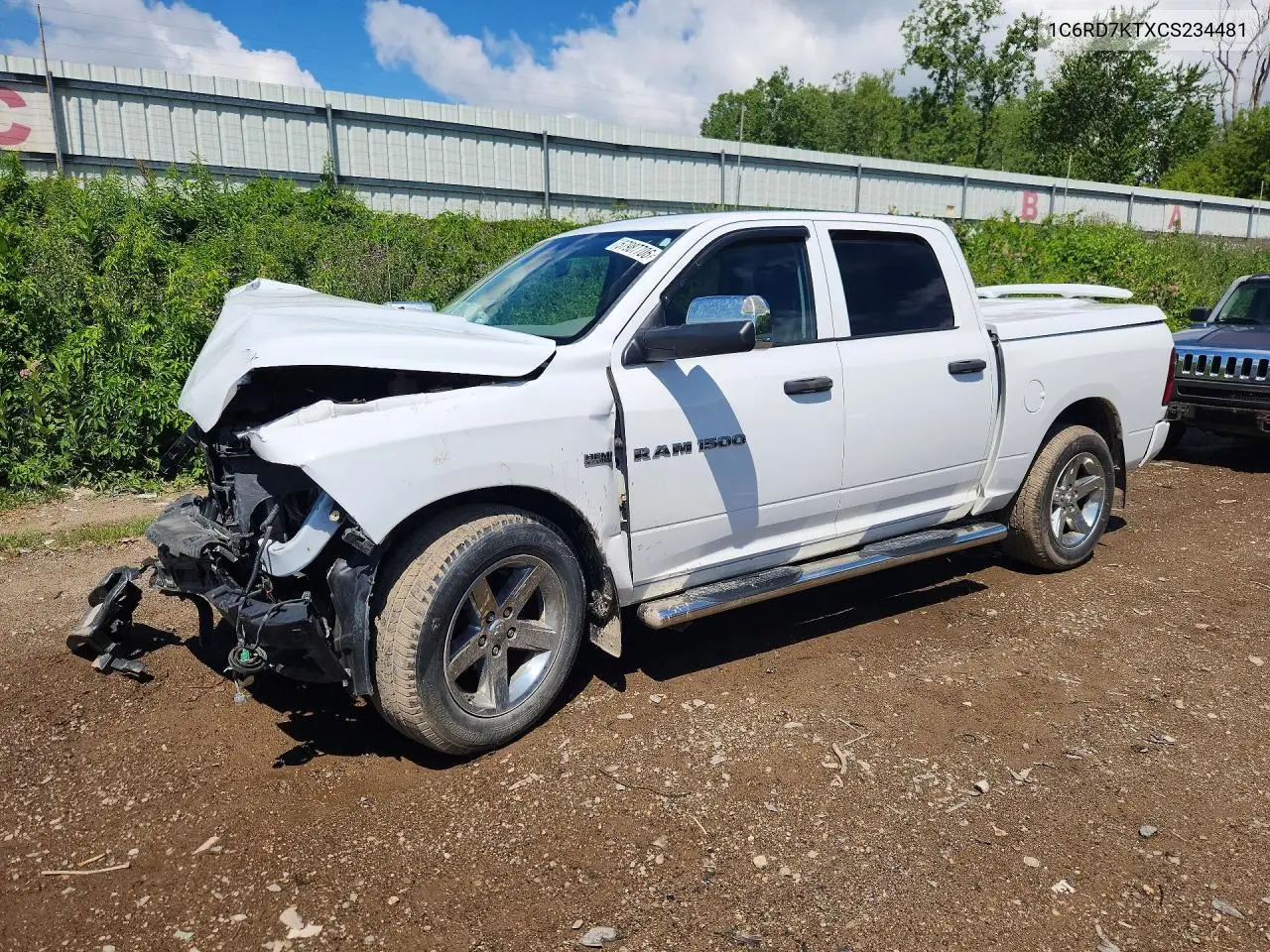 2012 Dodge Ram 1500 St VIN: 1C6RD7KTXCS234481 Lot: 57987706
