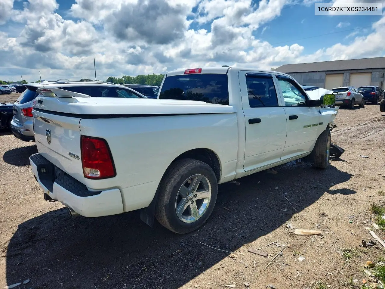 2012 Dodge Ram 1500 St VIN: 1C6RD7KTXCS234481 Lot: 57987706