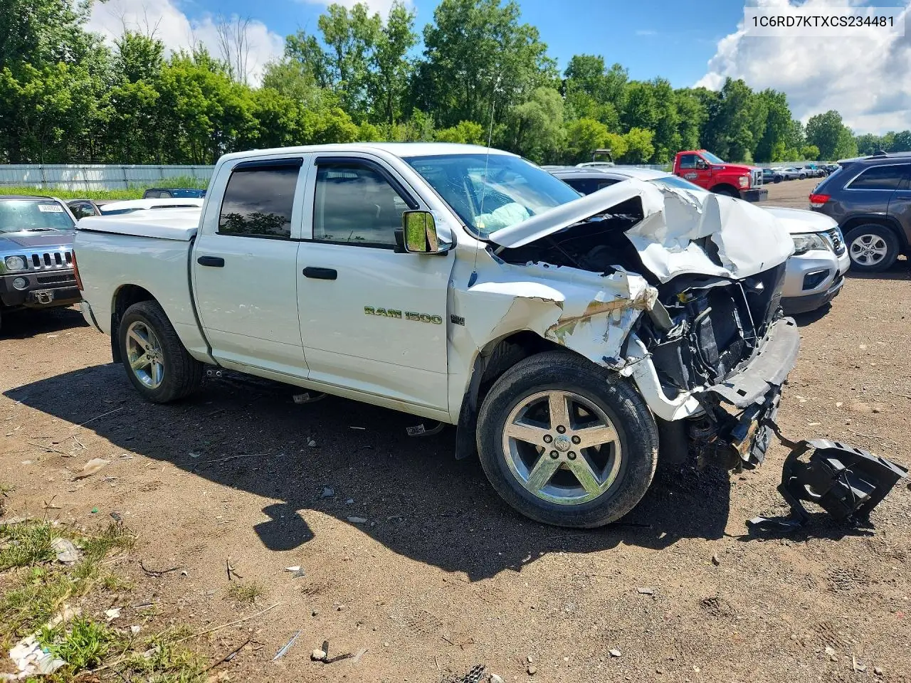 2012 Dodge Ram 1500 St VIN: 1C6RD7KTXCS234481 Lot: 57987706