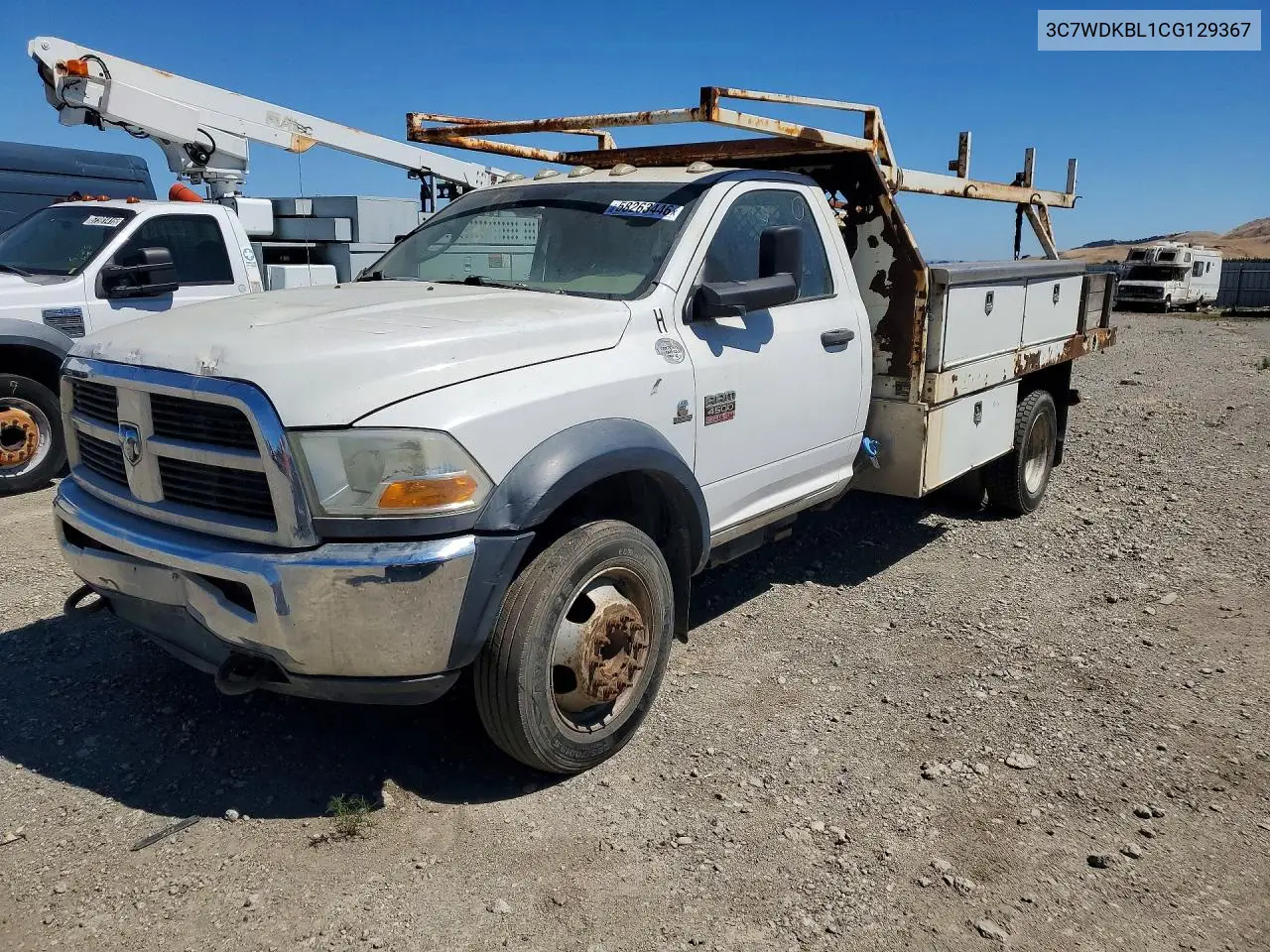 2012 Dodge Ram 4500 St VIN: 3C7WDKBL1CG129367 Lot: 58263446